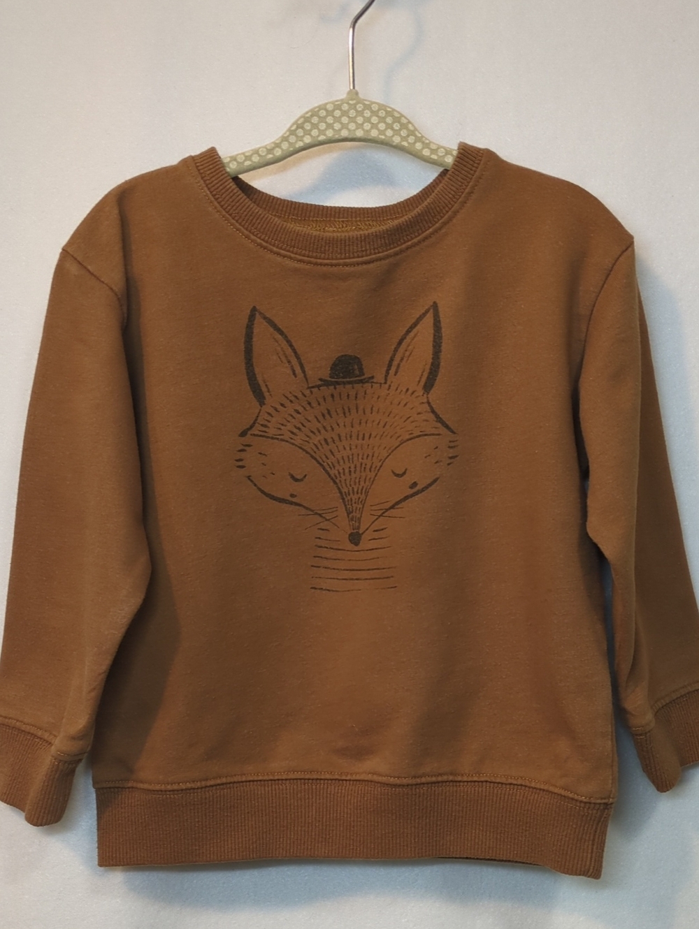 Rylee + Cru Brown Fox Graphic Sweatshirt